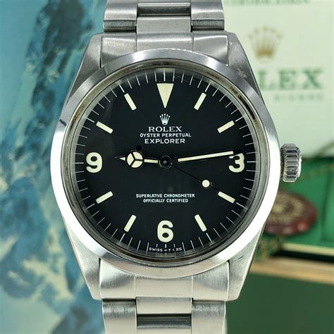 Vintage Rolex 1975 Explorer 1016 Black Dial 